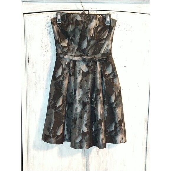 White House Black Market Strapless Dress Sz 2 Boho Feminine Cottage Core - Picture 2 of 9